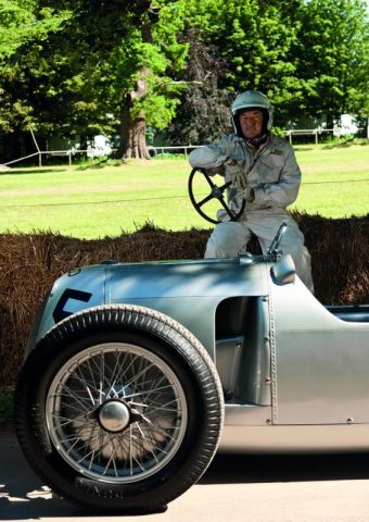 Nick Mason przy Auto Union Type C z 1936 r.