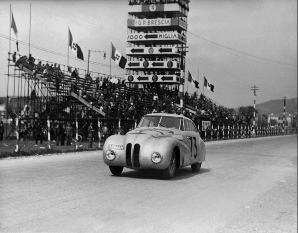 BMW 328 Mille Miglia Kamm Racing Saloon. Mille Miglia Grand Prix, Brescia 28 kwietnia 1940r.
