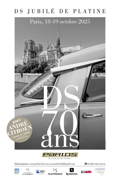 DS Automobiles i Klub L’Aventure DS Paris wspólnie celebrują 70-lecie powstania DS