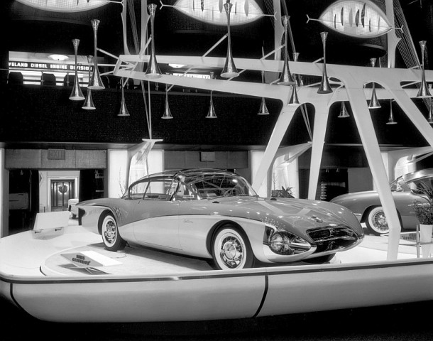 Motorama Display with 1956 Buick Centurion Dream Car
