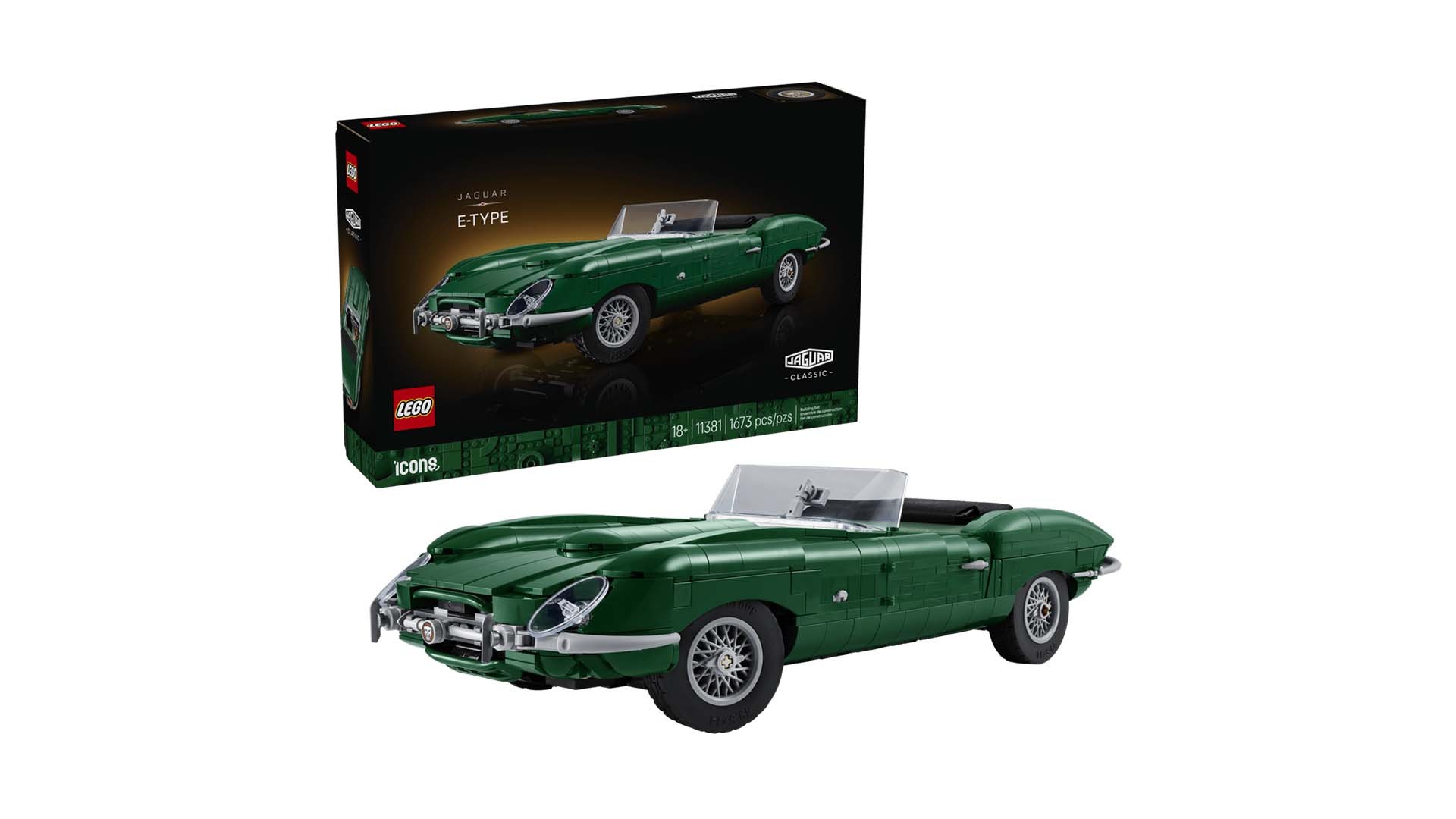 Jaguar E-Type z klocków LEGO. Klasyczna ikona w kolekcjonerskim wydaniu