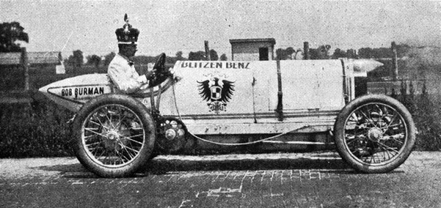 Bob Burman za kierownicą Blitzen-Benz, 1911 r.