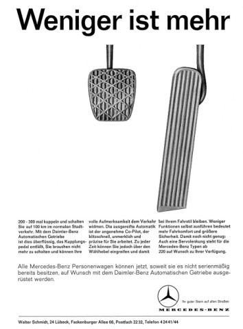 Stylowa i wygodna - reklama automatycznej skrzyni biegów, której premiera odbyła się w 1961 r.