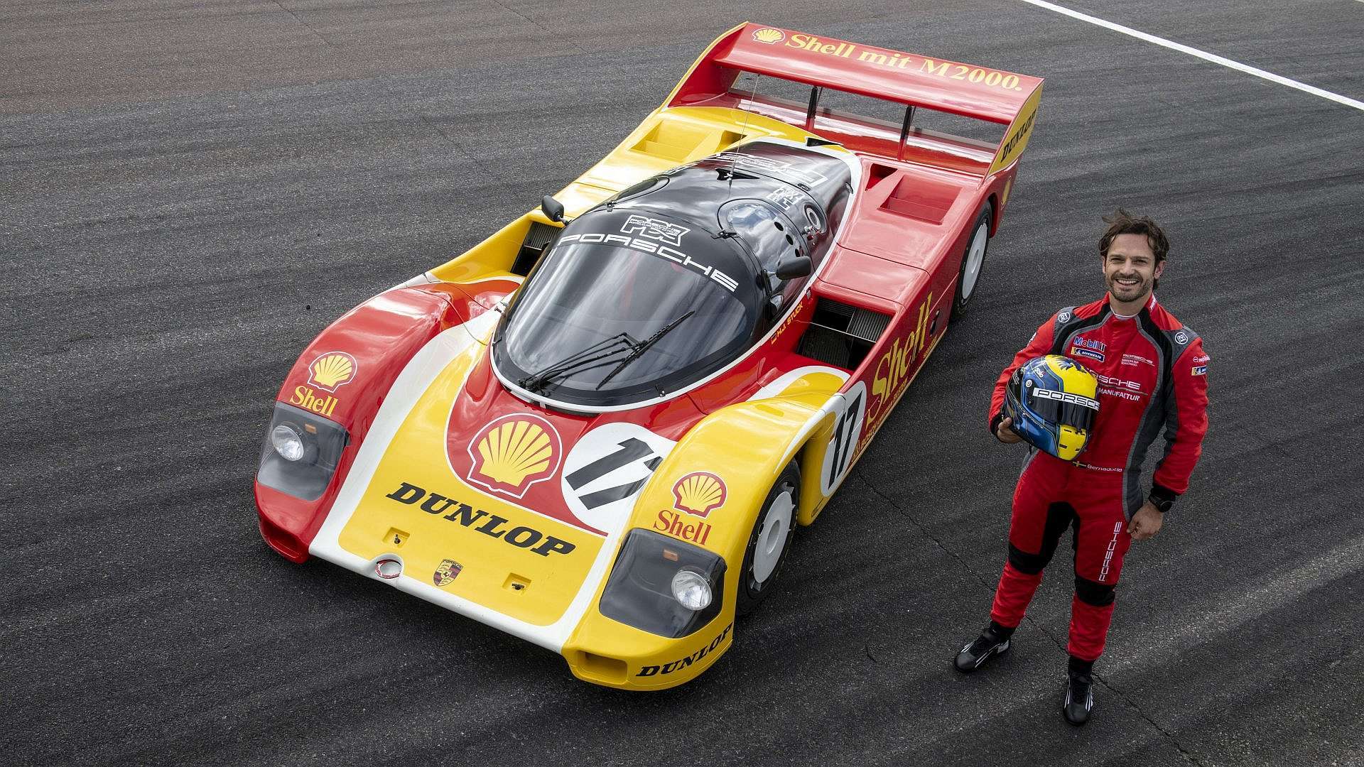 Spełnione marzenie z dzieciństwa - Książę Karol Filip i ikona wyścigów Porsche 962 C