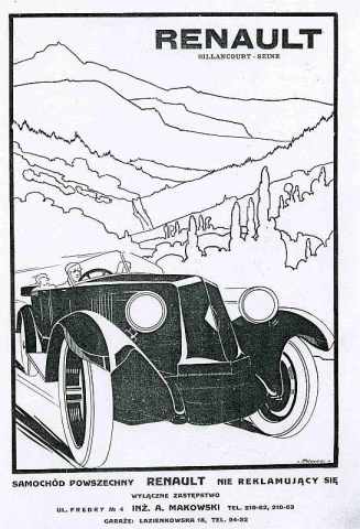 Reklama Renault z 1931 r.