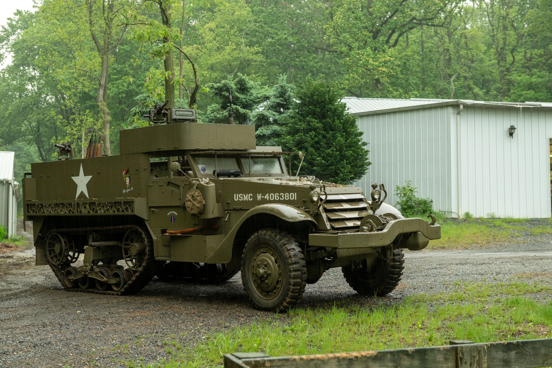 White M3A1 Half-Track - pancerny weteran II wojny światowej