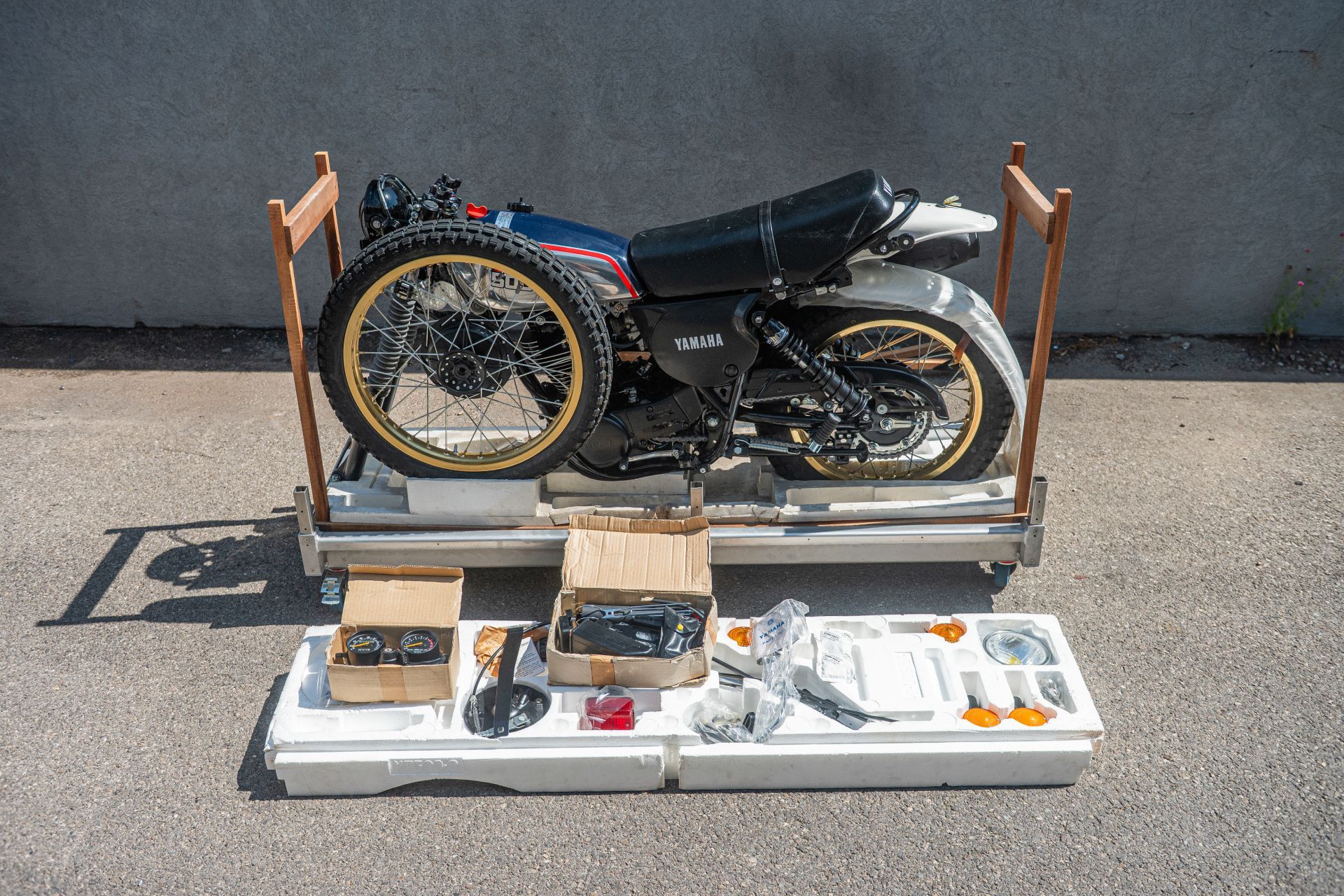 Yamaha XT500 z lat 80. - fabrycznie nowa, w oryginalnej skrzyni