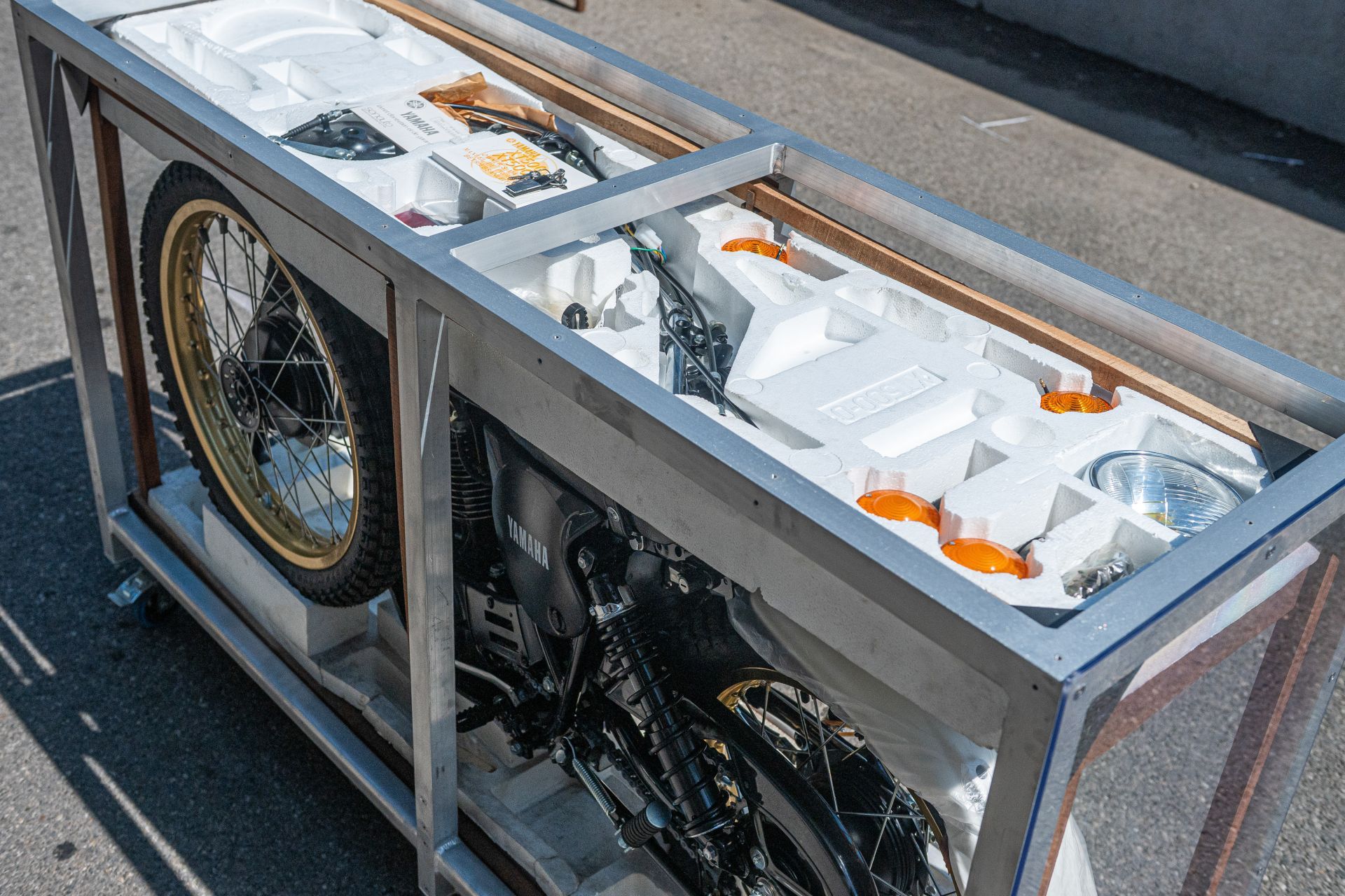 Yamaha XT500 z lat 80. - fabrycznie nowa, w oryginalnej skrzyni