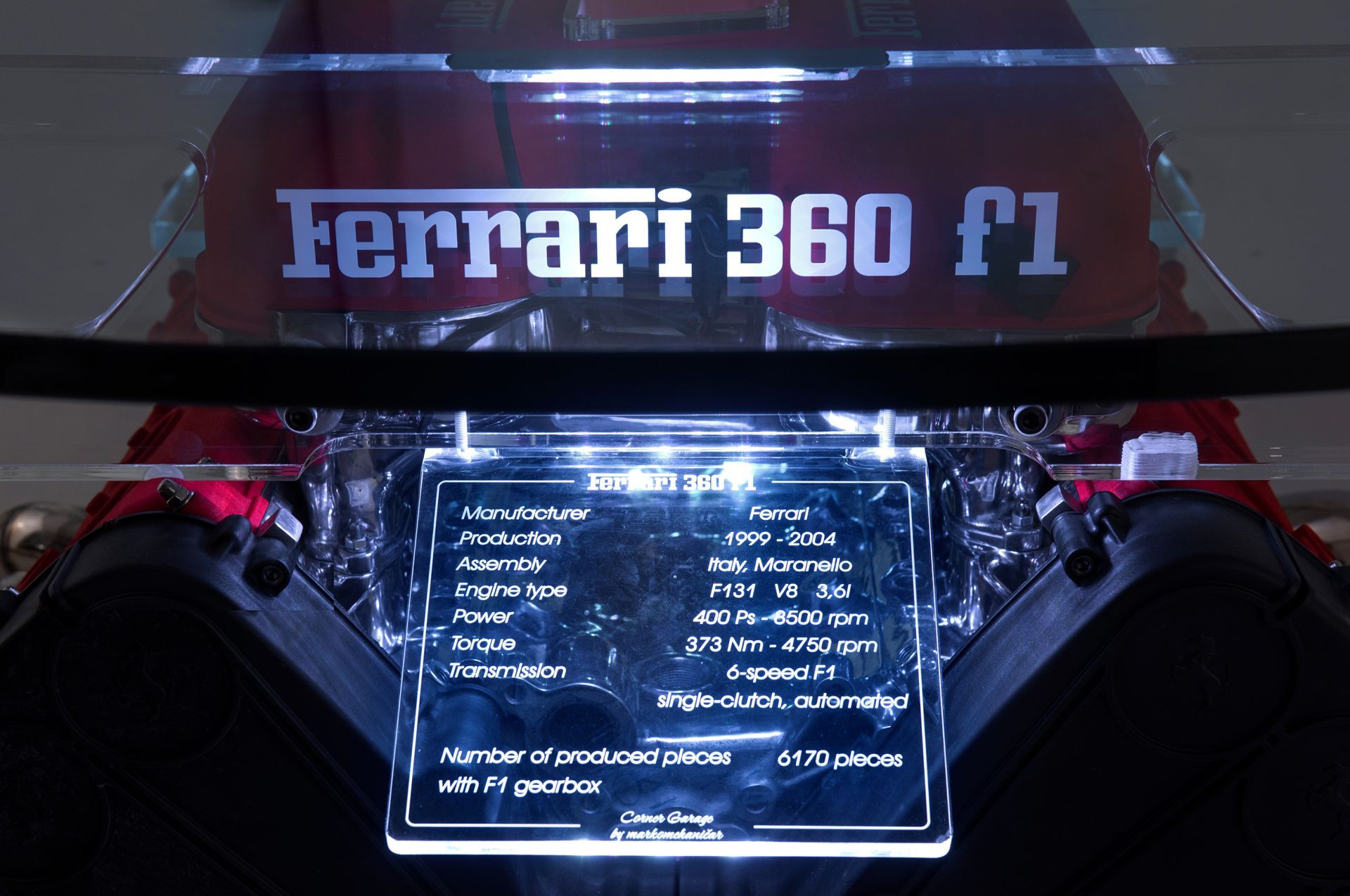 Ferrari w salonie - niezwykły stół z silnika V8