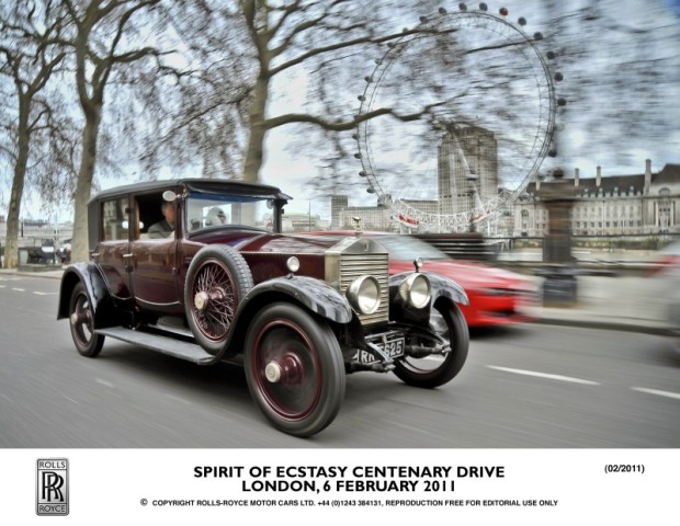 Spirit of Ecstasy Centenary Drive, London, 6 lutego 2011