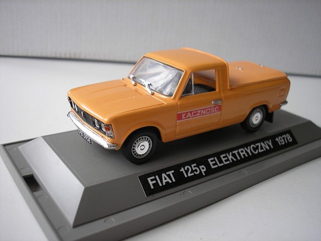 Fiat 125p w wersji elektrycznej w skali 1:43