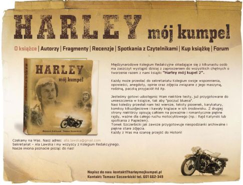 „Harley mój kumpel” – książka dla fanów Harleya Davidsona