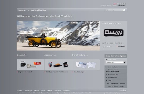 „Audi Tradition Parts” – sklep online dla posiadaczy pojazdów zabytkowych