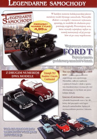 „Legendarne Samochody” – rusza kolekcja modeli samochodów w skali 1:43