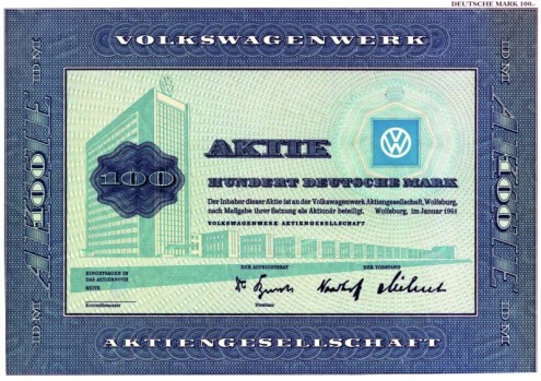 Akcje Volkswagena mają już 50 lat