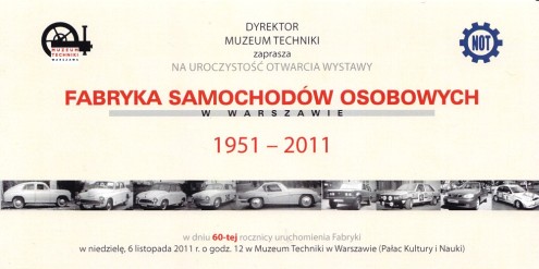 Fabryka Samochodów Osobowych w Warszawie 1951-2011