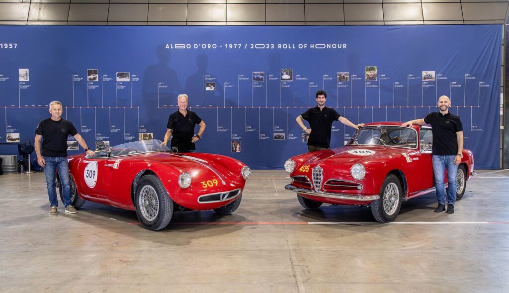 1000 Miglia 2024 z Alfa Romeo na starcie wyścigu