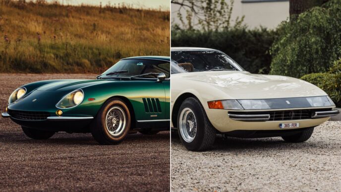 Dwa rzadkie Ferrari 275 GTB/4 i Daytona „Plexi” wystawione pod młotek